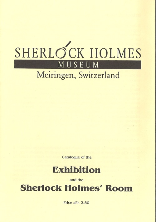 Sherlock Exhibition museum catalogue